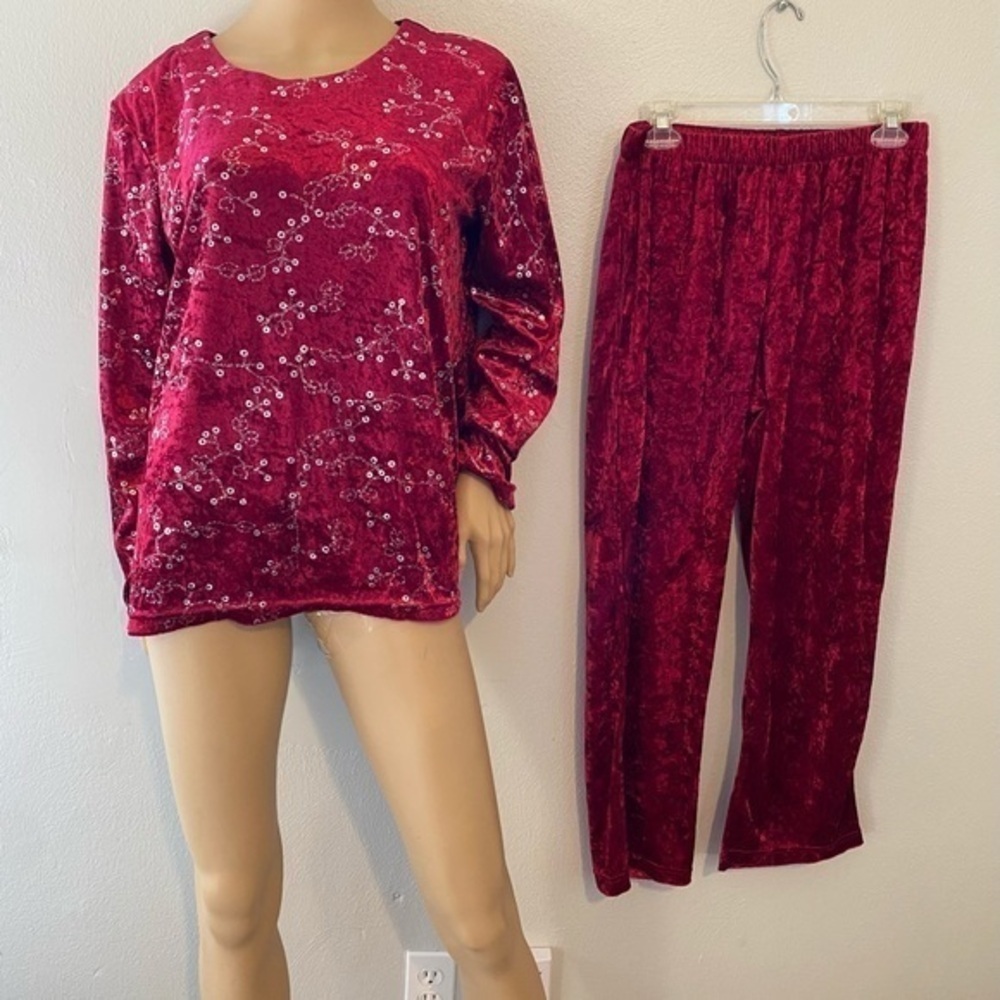 Salon Studio by Haband velvet suit size Petite M